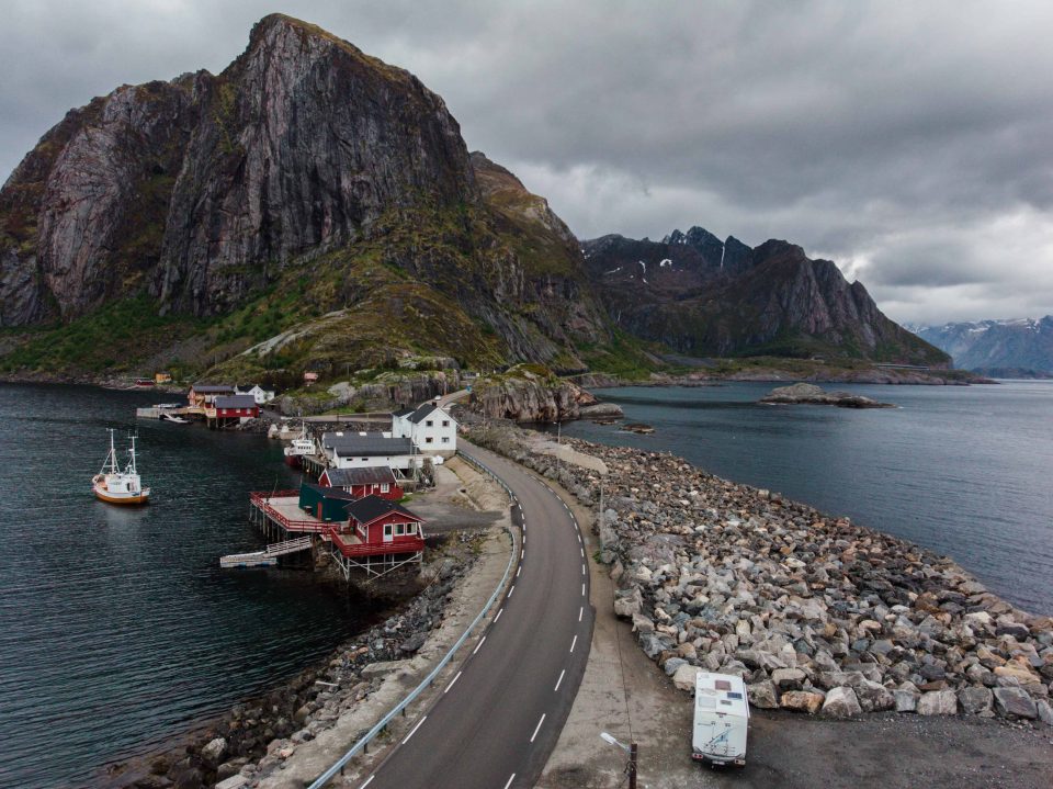 norwegia lofoty kamper droga port