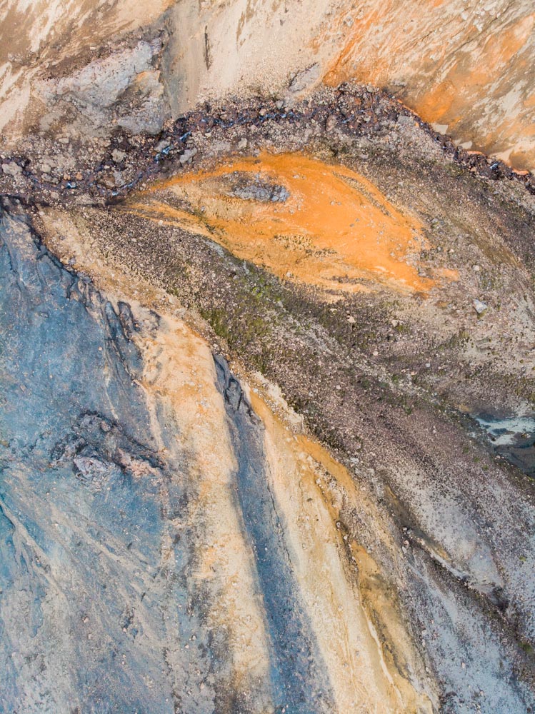 Landmannalaugar, kolory skał