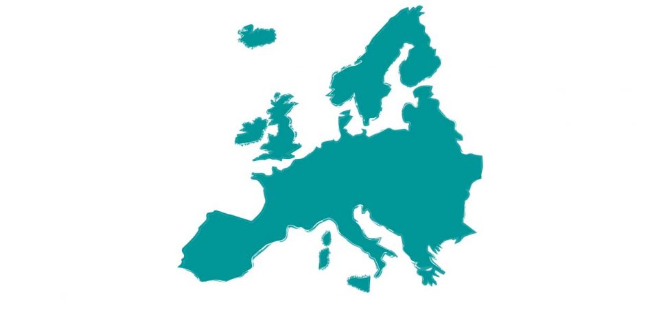 Camping europa mapa