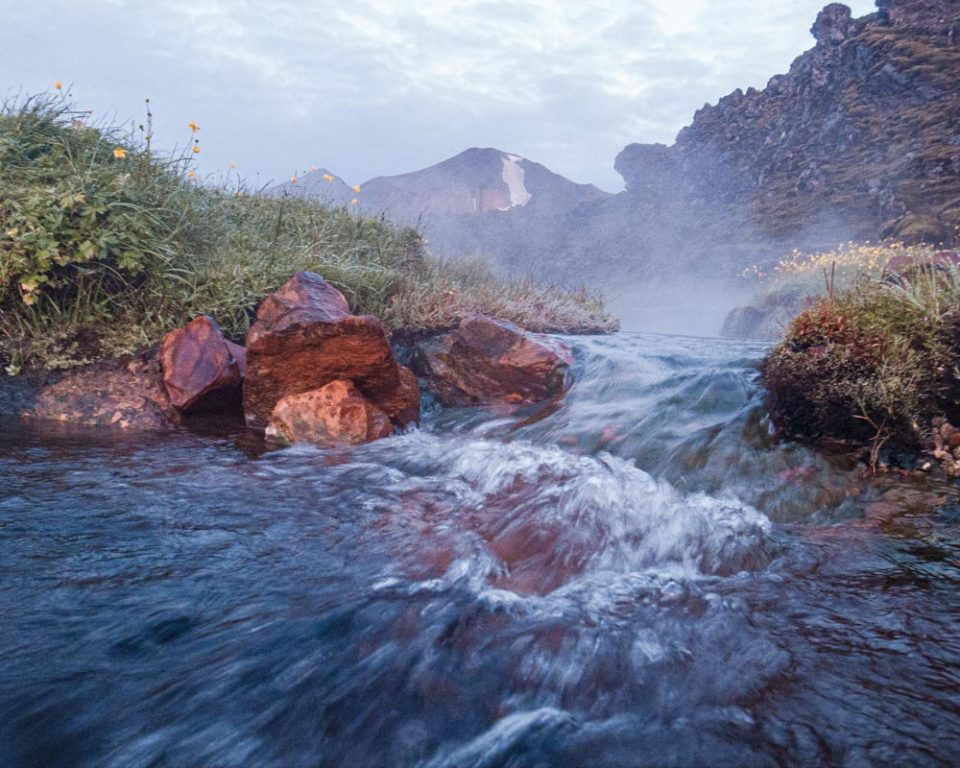 Landmannalaugar, ciepłe źródła