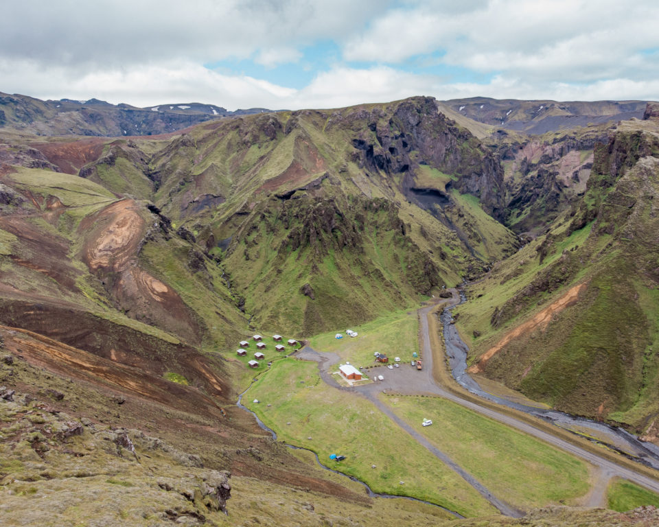 południe Islandii - kemping Thakgil